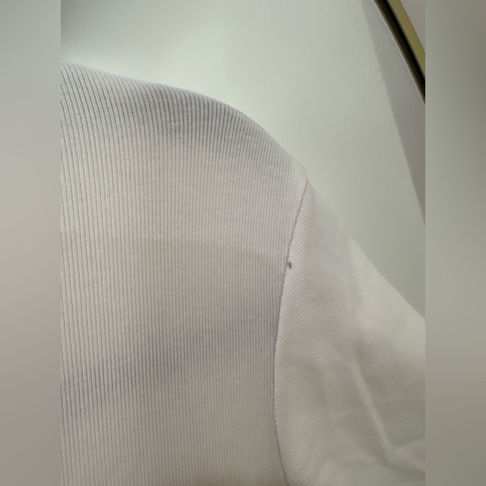 Brand new size M White Tee with Denim Corset Detail - Picture 3 of 5